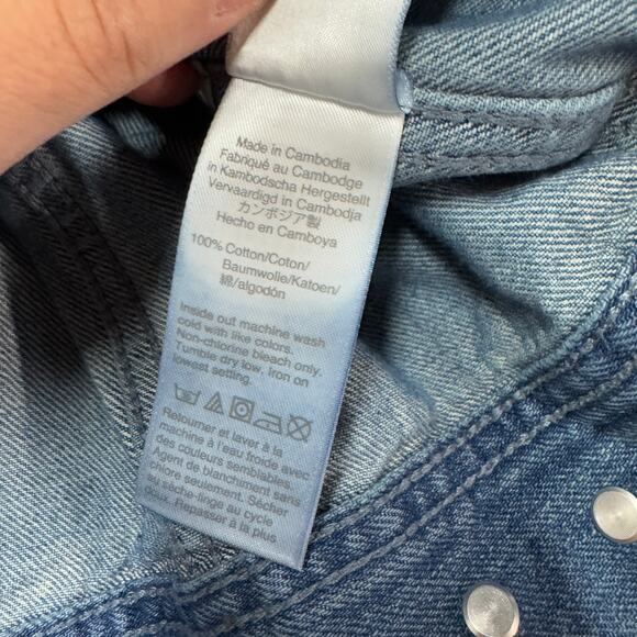 J.Crew Jacket Womens Medium Blue Brilliant Day‎ Wash Classic Denim Trucker - Picture 8 of 11